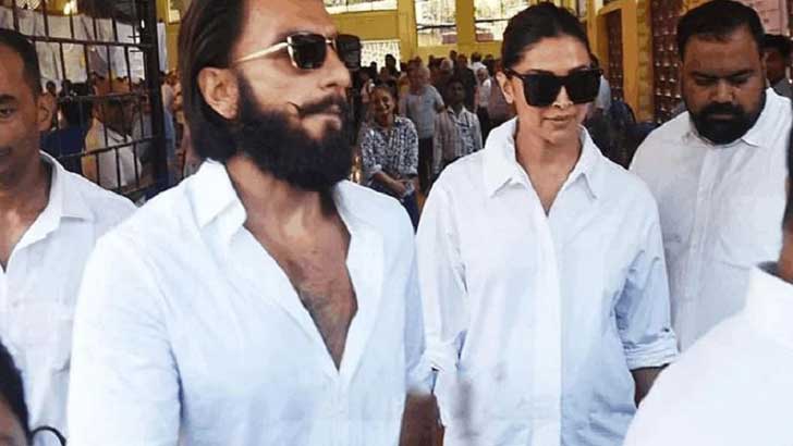 অন্তঃসত্ত্বা দীপিকাকে নিয়ে ভোট কেন্দ্রে রণবীর