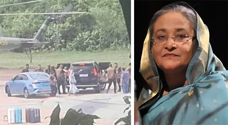 দেশ ছেড়ে পালালেন হাসিনা-রেহানা