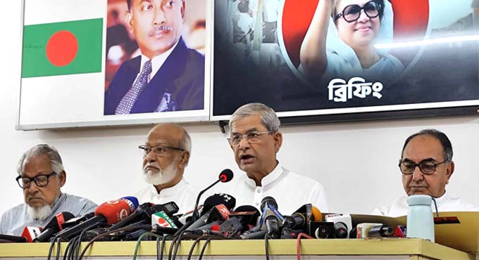 আন্দোলনে নিহত ৮৭৫ জনের মধ্যে ৪২২ জনই বিএনপির : মির্জা ফখরুল