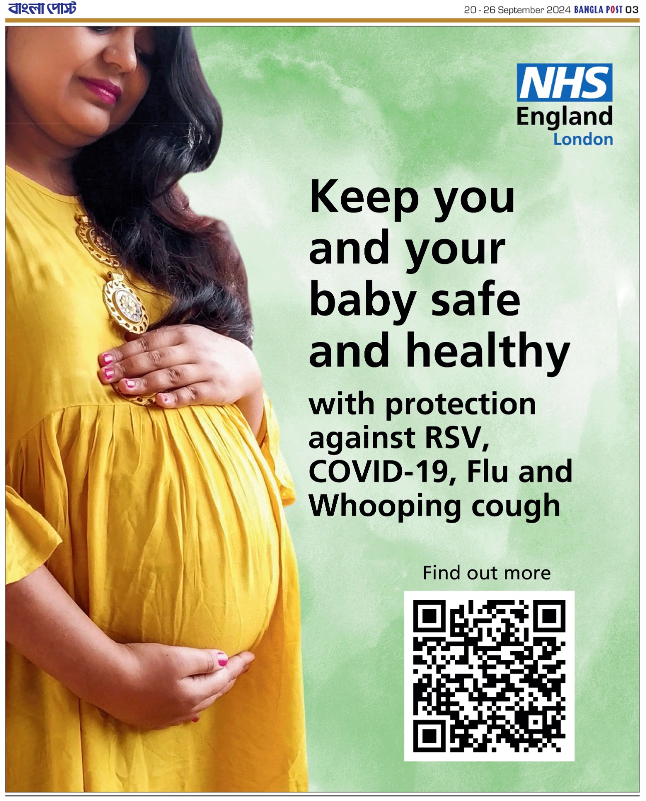 Keep you and your baby safe and healthy…