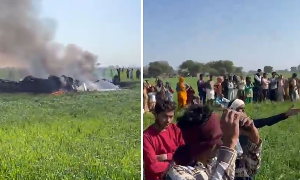 ভারতীয় বিমানবাহিনীর ‘মিরেজ ২০০০‘ যুদ্ধবিমান বিধ্বস্ত