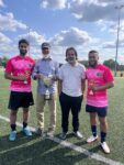 Father and son celebrate victory at Inter-Bishwanath Tournament.