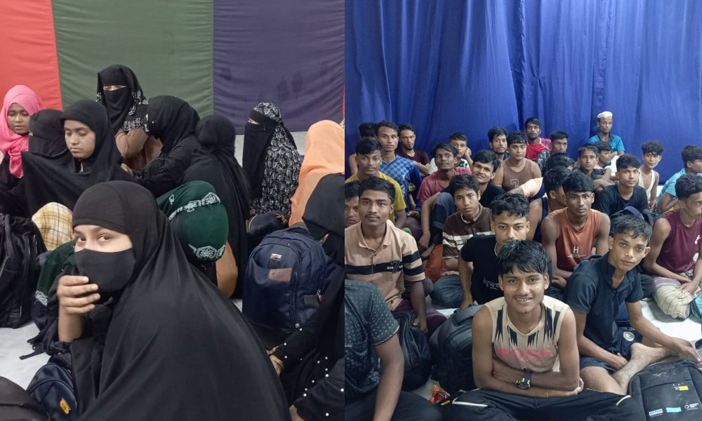 টেকনাফে মানব পাচারকারী চক্রের আস্তানা থেকে নারী-শিশুসহ ৮৪ জন উদ্ধার