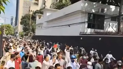 ঢাকায় আওয়ামী লীগের বিশাল মিছিল