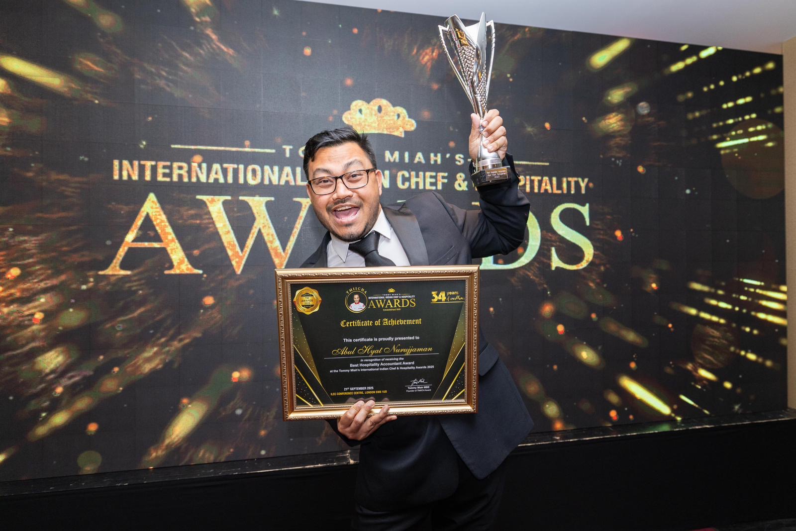 Abul Nurujjaman of TAJ Accountants named Best Hospitality Accountant 2025 at International Awards