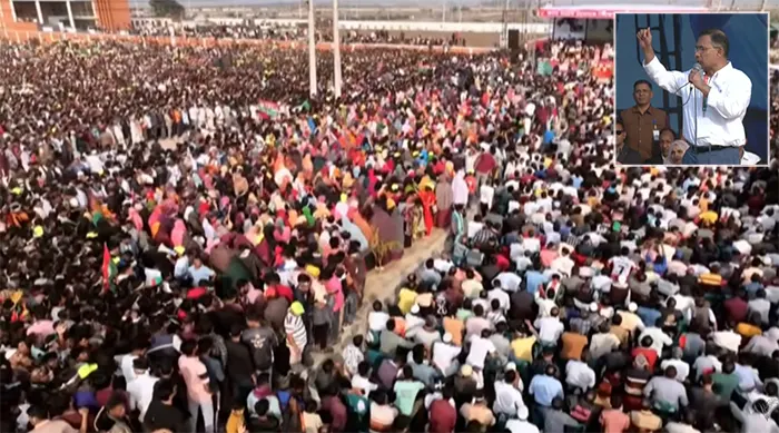 <span style='color:#333;font-size:18px;'>সিরাজগঞ্জে জনসভায় তারেক রহমান</span><br> ধানের শীষে ভোট দিন