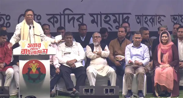 ভাসানটেকের সমাবেশে তারেক রহমান, নেতাকর্মীদের ঢল