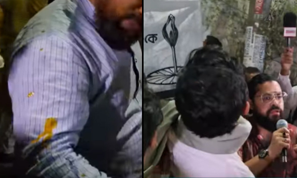 নাসীরুদ্দীন পাটওয়ারীর পথসভায় ডিম নিক্ষেপ