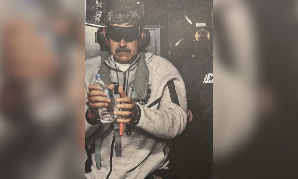 মাদুরোর আটকাবস্থার ছবি প্রকাশ ট্রাম্পের