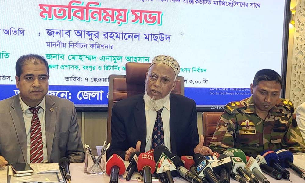 নির্বাচনে কোনো ধরনের ইঞ্জিনিয়ারিংয়ের সুযোগ নেই : ইসি মাছউদ