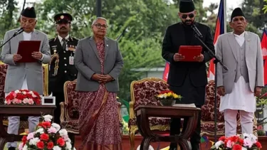 নেপালের নতুন প্রধানমন্ত্রী হিসেবে শপথ নিলেন বালেন্দ্র শাহ