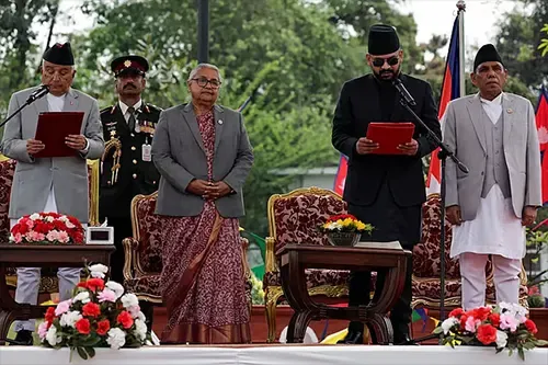 নেপালের নতুন প্রধানমন্ত্রী হিসেবে শপথ নিলেন বালেন্দ্র শাহ
