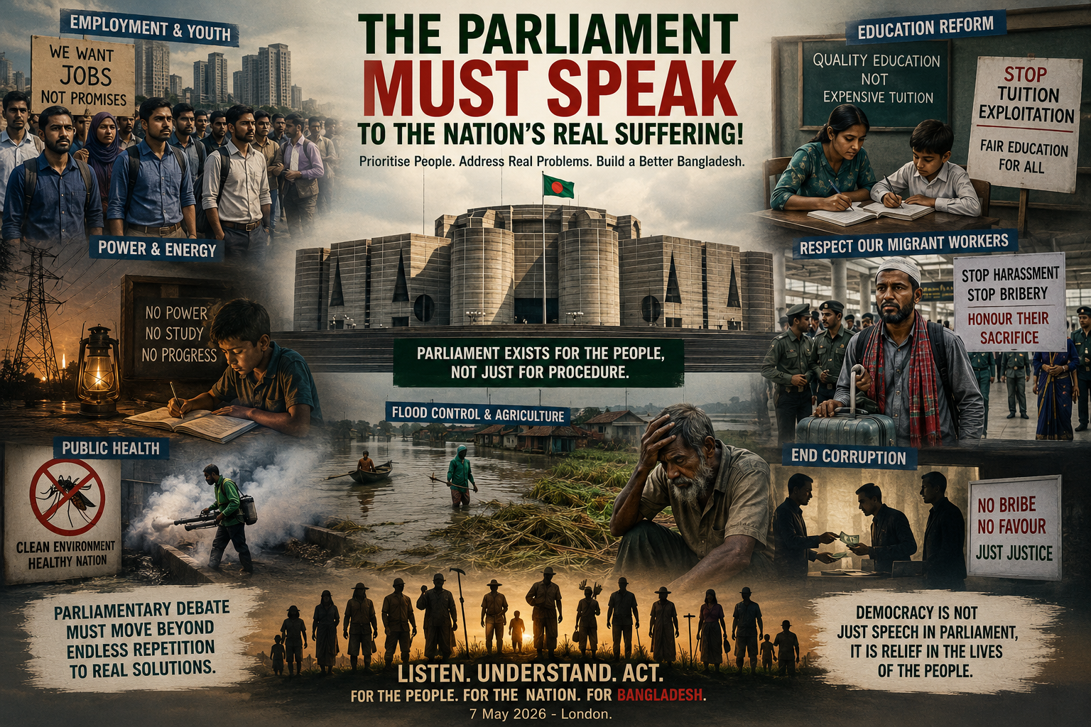 The Parliament Must Speak to the Nation’s Real Suffering!