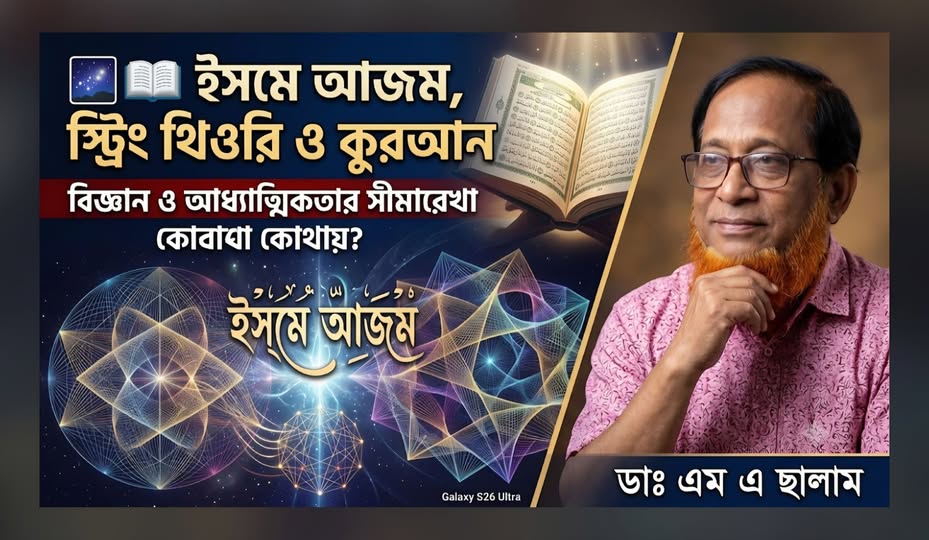 ইসমে আজম, স্ট্রিং থিওরি ও কুরআন: বিজ্ঞান ও আধ্যাত্মিকতার সীমারেখা কোথায়?